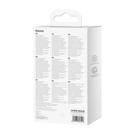 Зарядно устройство Baseus GaN5 Pro fast charger 2xUSB-C+USB 65W CCGP120202 - бяло