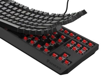 Genesis Gaming Keyboard Thor 230 TKL US RGB Mechanical Outemu Red Black Hot Swap