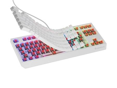 Genesis Gaming Keyboard Thor 230 TKL US RGB Mechanical Outemu Red White Hot Swap