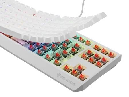 Genesis Gaming Keyboard Thor 230 TKL US RGB Mechanical Outemu Red White Hot Swap