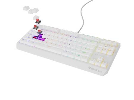 Genesis Gaming Keyboard Thor 230 TKL US RGB Mechanical Outemu Red White Hot Swap