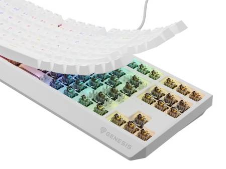 Genesis Gaming Keyboard Thor 230 TKL US RGB Mechanical Outemu Brown White Hot Swap