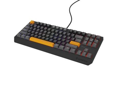 Genesis Gaming Keyboard Thor 230 TKL Anchor Gray Positive US RGB Mechanical Outemu Red