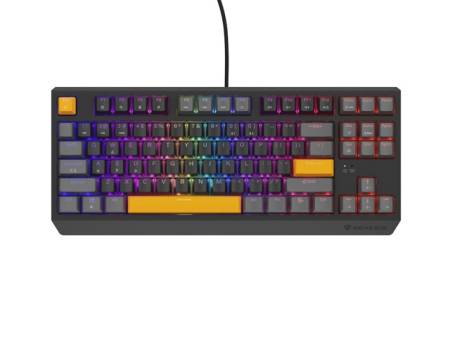 Genesis Gaming Keyboard Thor 230 TKL Anchor Gray Positive US RGB Mechanical Outemu Red
