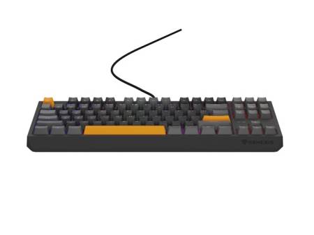 Genesis Gaming Keyboard Thor 230 TKL Anchor Gray Positive US RGB Mechanical Outemu Red