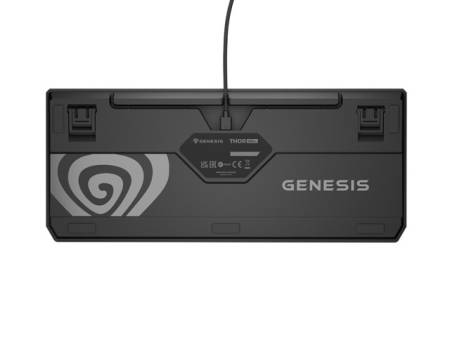 Genesis Gaming Keyboard Thor 230 TKL Anchor Gray Positive US RGB Mechanical Outemu Red