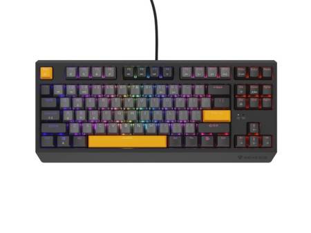 Genesis Gaming Keyboard Thor 230 TKL Anchor Gray Negative US RGB Mechanical Outemu Red