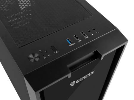 Genesis PC Case Irid 353 ARGB MATX Mini Tower Window