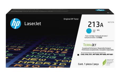 HP 213A Cyan Original LaserJet Toner Cartridge