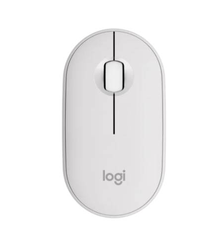 Logitech Pebble Mouse 2 M350s - TONAL WHITE - BT - N/A - EMEA-808 - DONGLELESS