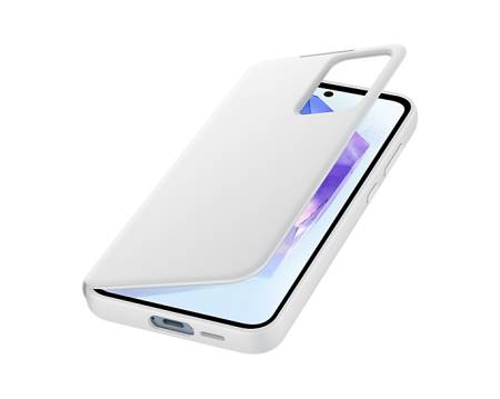 Samsung A55 Smart View Wallet Case White
