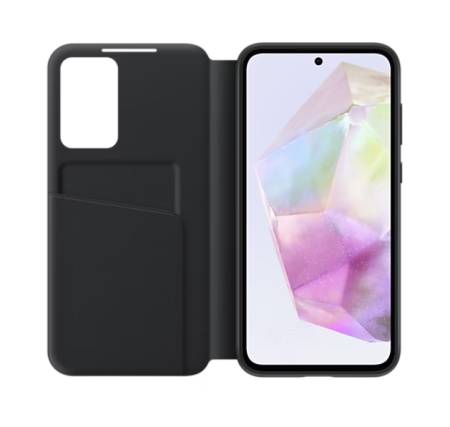 Samsung A35 Smart View Wallet Case Black