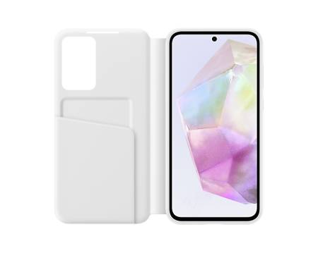 Samsung A35 Smart View Wallet Case White
