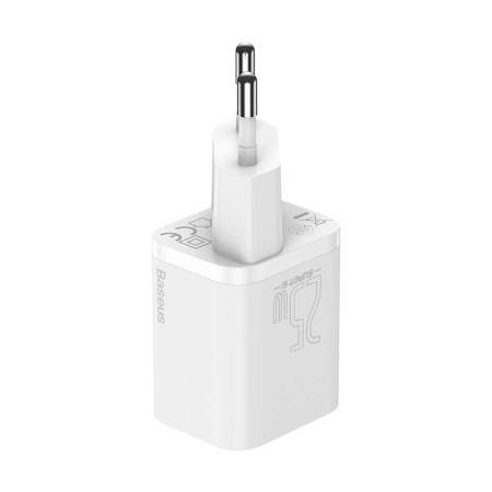Зарядно устройство Baseus Super Si 25W с кабел USB-C към USB-C 1м  TZCCSUP-L02 - бяло