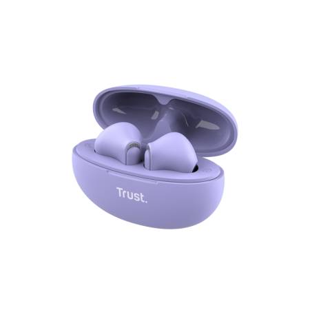 TRUST Yavi Bluetooth ENC Earphones Purple