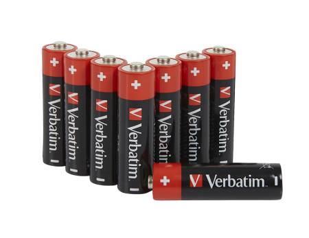 Verbatim ALKALINE BATTERY AA 8 PACK (HANGCARD)