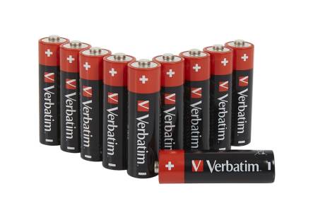 Verbatim ALKALINE BATTERY AA 10 PACK (HANGCARD)
