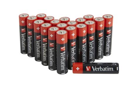 Verbatim ALKALINE BATTERY AA 20 PACK (HANGCARD)