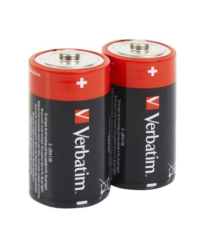 Verbatim ALKALINE BATTERY C 2 PACK (HANGCARD)