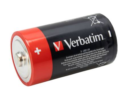 Verbatim ALKALINE BATTERY D 2 PACK (HANGCARD)