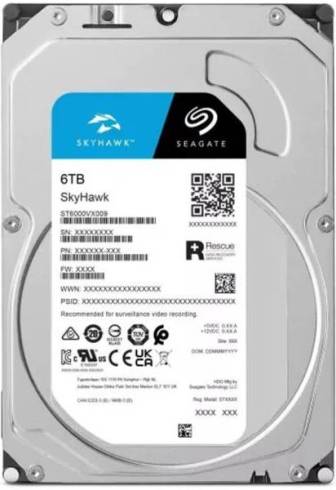 Твърд диск Seagate SkyHawk 6TB 5900rpm 256MB SATA3 ST6000VX009