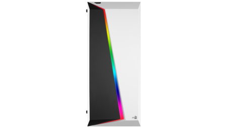 Кутия за настолен компютър Aerocool Cylon Pro RGB прозрачен панел от закалено стъкло CYLON-PRO-G-WT-V2 - бяла