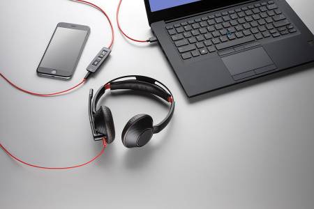 Слушалки HP Poly Blackwire 5220 USB-А 80R97AA - с микрофон