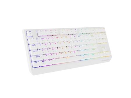 Genesis Gaming Keyboard Thor 230 TKL Wireless US White RGB Mechanical Outemu Red