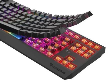 Genesis Gaming Keyboard Thor 230 TKL Wireless US Black RGB Mechanical Outemu Panda