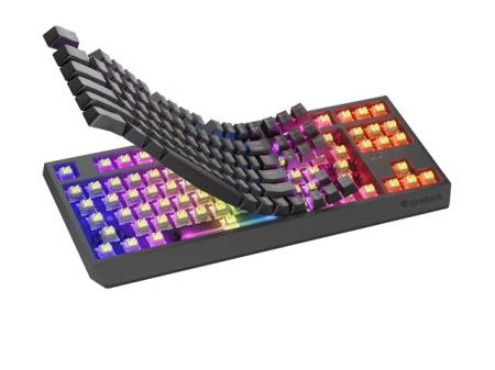 Genesis Gaming Keyboard Thor 230 TKL Wireless US Black RGB Mechanical Outemu Silent Lemon