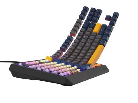 Genesis Gaming Keyboard Thor 230 TKL Naval Blue Negative US RGB Mechanical Outemu Panda