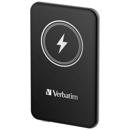 Verbatim MCP-5BK Power Pack 5000 mAh with UBS-C PD 20W / Magnetic Wireless Charging 15W Black