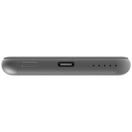 Verbatim MCP-5GY Power Pack 5000 mAh with UBS-C PD 20W / Magnetic Wireless Charging 15W Grey