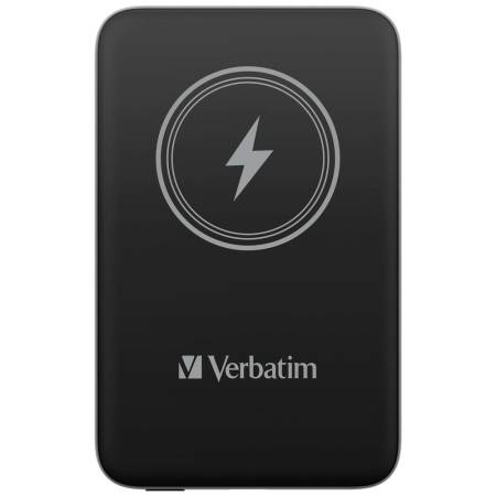 Verbatim MCP-10BK Power Pack 10000 mAh with UBS-C PD 20W / Magnetic Wireless Charging 15W Black