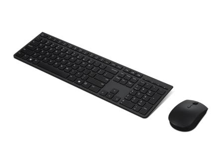 Lenovo Professional Wireless Rechargeable Combo Keyboard and Mouse-US Euro