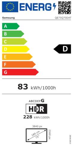 Samsung 75" 75Q70D AI 4K QLED 