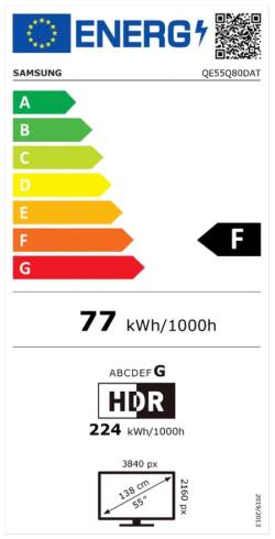 Samsung 55'' 55Q80D AI 4K QLED 