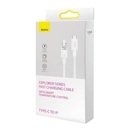 Кабел Baseus Explorer Series USB-C - Lightning 20W 1 м CATS010202 - бял