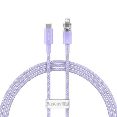 Кабел Baseus Explorer Series USB-C - Lightning 20W 1 м CATS010205 - лилав