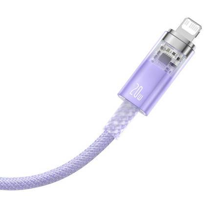 Кабел Baseus Explorer Series USB-C - Lightning 20W 1 м CATS010205 - лилав
