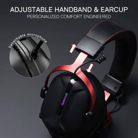 Геймърски слушалки Redragon Cybill H312 - черни