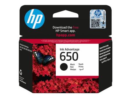 HP 650 original Ink cartridge CZ101AE BHK black standard capacity 360 pages 1-pack