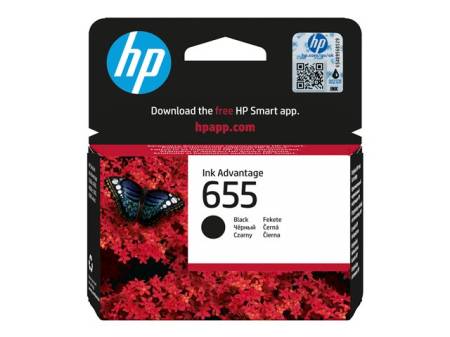 HP 655 original Ink cartridge CZ109AE BHK black standard capacity 550 pages 1-pack