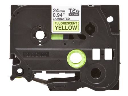 BROTHER P-Touch TZE-C51 black on neon yellow 24mm