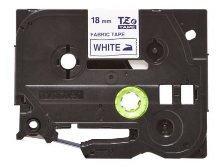 BROTHER Tape TZeFA4B 18mm Blue on White background Thermo sticky 3M