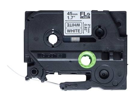 BROTHER FLe-2511 Black on White Flag Tape for Brother P-touch D800W P900W P950NW