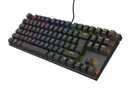 Genesis Mechanical Gaming Keyboard Thor 303 TKL RGB Backlight Brown Switch US Layout Black