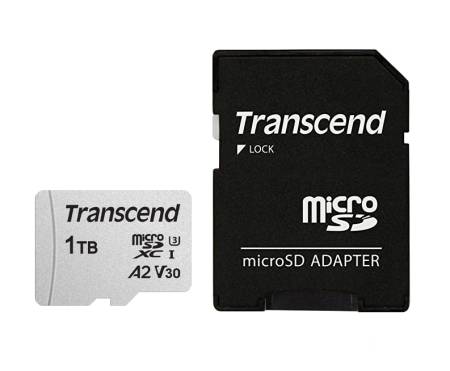Transcend 1TB microSD w/ adapter UHS-I U3 A2