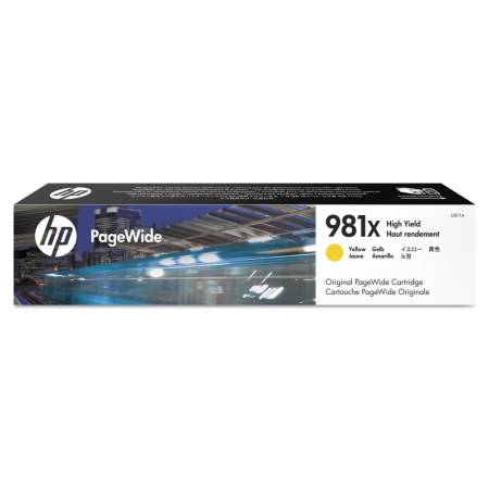 HP 981X High Yield Yellow Original PageWide Cartridge