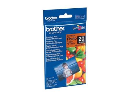 BROTHER BP71GP20 photo paper A6 20BL 190g/qm for MFC-6490CW DCP-375CW 6890CDW